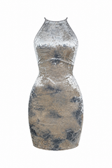 Vestido Celeste Velvet