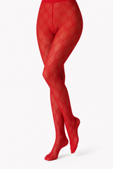 Medias de Encaje Dupe Gucci Rojo