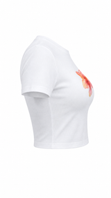 Tshirt Estampado Flor Blanca