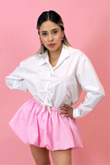 Falda Ballon Rosa