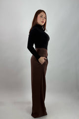 Blusa Manga Larga Tela Punto Negra