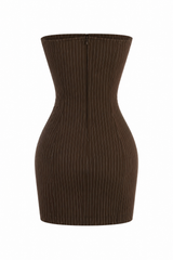 Vestido Strapless App de Moños Cafe
