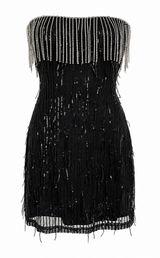 Vestido Lentejuela Corto Negro