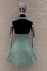Vestido Halter Corset Menta