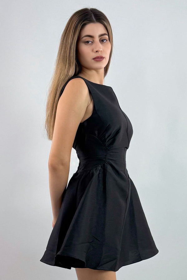 Vestido Volado Negro