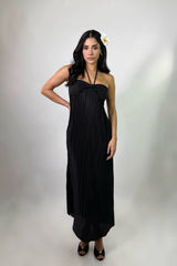 Vestido Midi Recto Negro