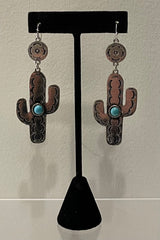 Aretes Cactus Turquoise