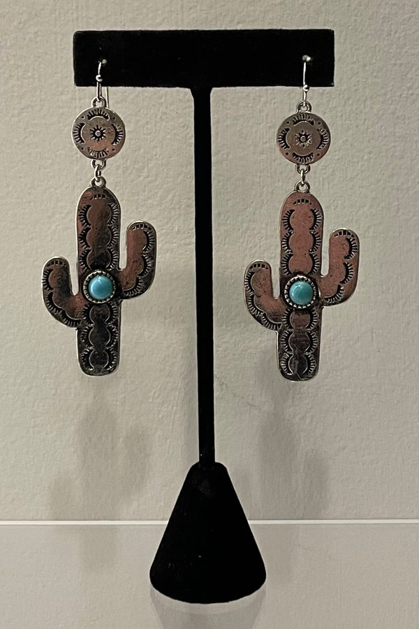 Aretes Cactus Turquoise