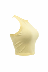 Crop Top Basic Amarillo