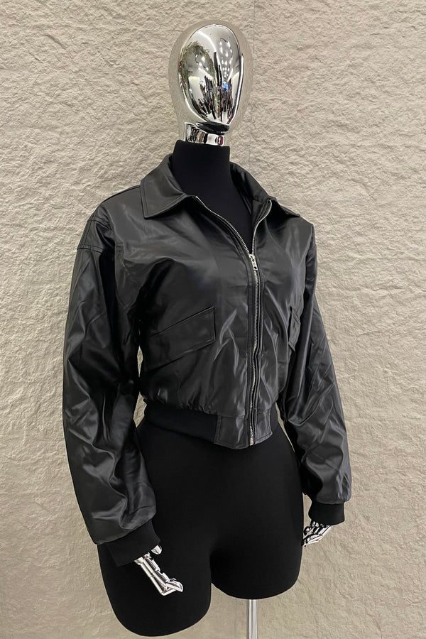 Jacket Vinipiel Negra