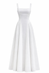 Vestido Midi Suelto Blanco