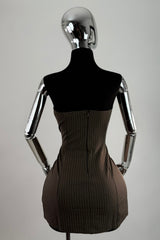 Vestido Strapless App de Moños Cafe