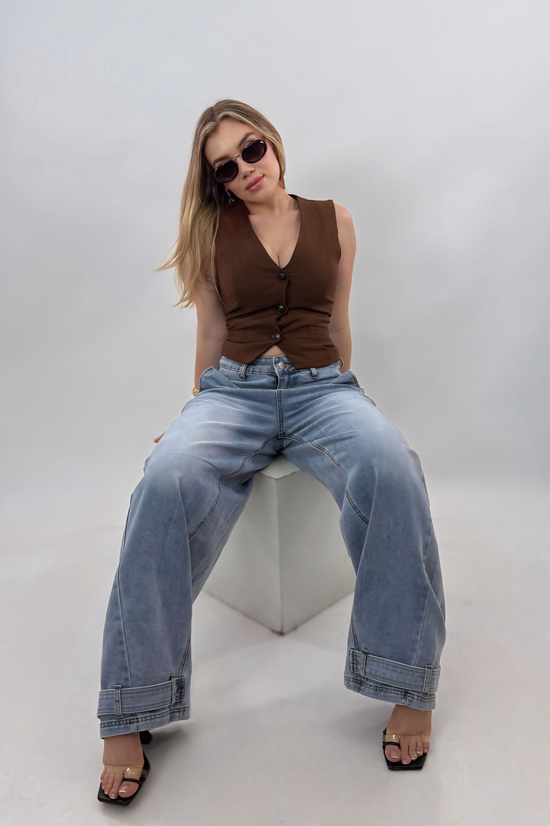 Pantalon Baggy Denim