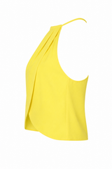CropTop Corto Asimetrico Amarillo