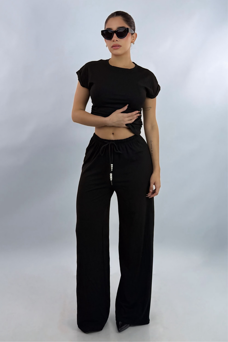 Set Top y Pantalon Negro