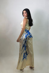 Set de Pantalon Print Floral Azul