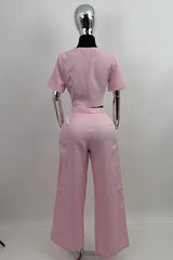 Set Blusa y Pantalon Sastre Rosa