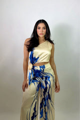 Set de Pantalon Print Floral Azul