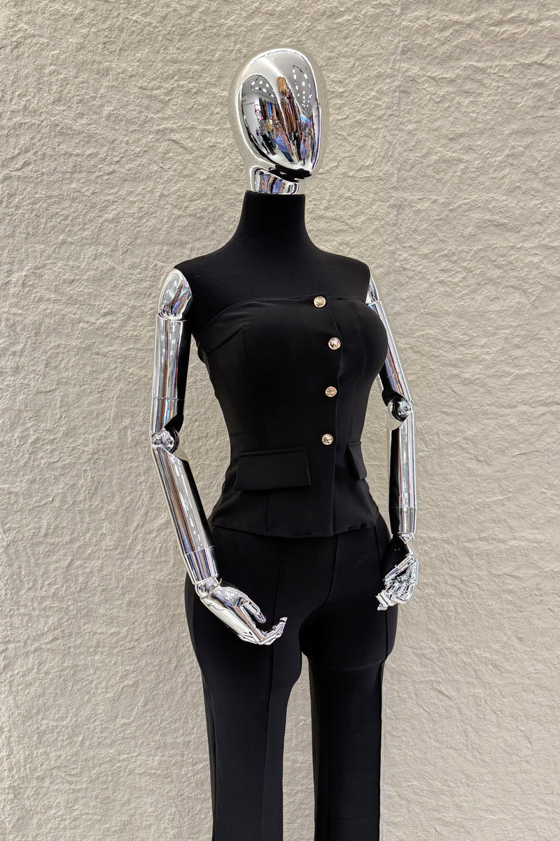 Set Top y Pantalon Negro