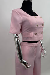 Set Blusa y Pantalon Sastre Rosa