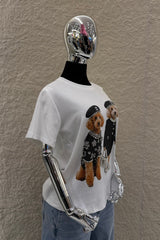 Blusa Dupe Chanel Blanca