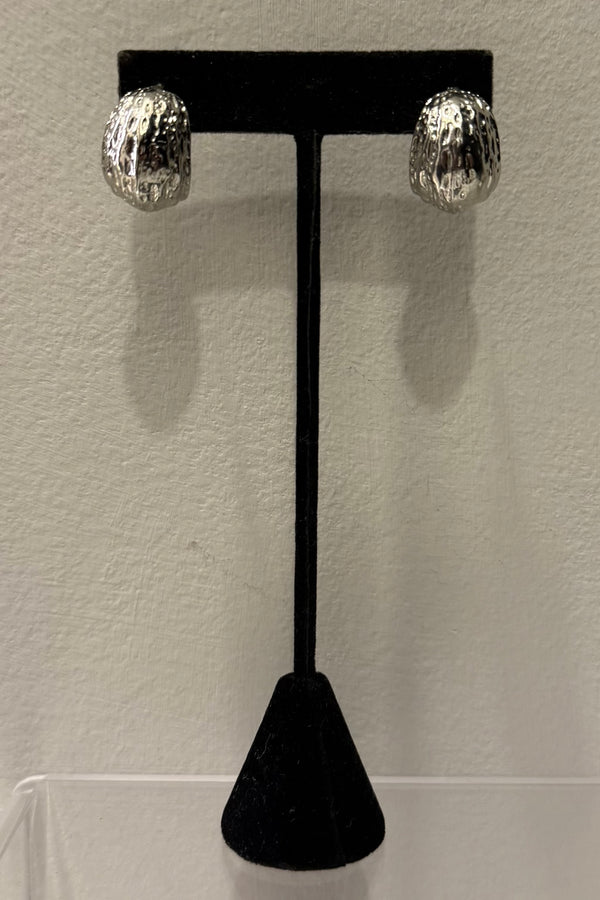 Aretes Abstract Silver