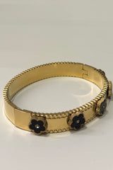 Pulsera Dupe Van Cleef Negro