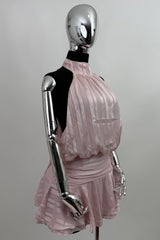 Vestido Halter Olgado Rosa