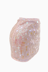 Falda Corta Lentejuela Rosa