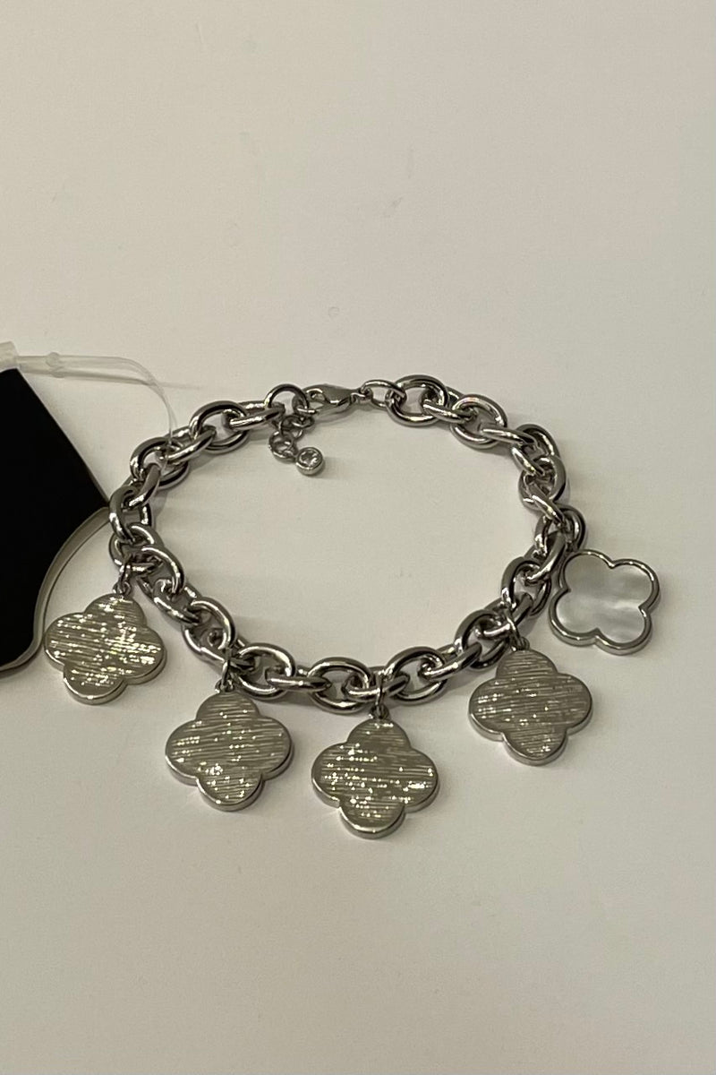 Pulsera Dupe Van Cleef Silver