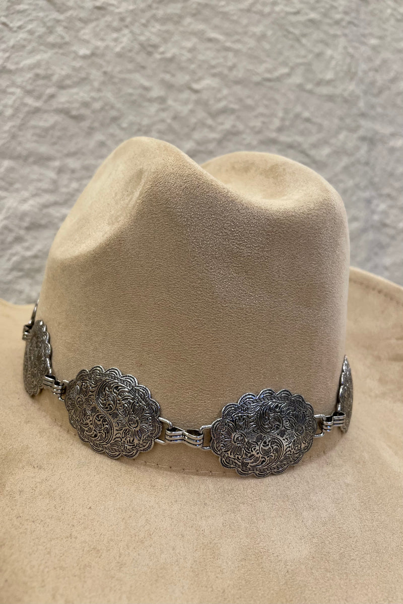 Sombrero Vaquero Hebilla Plata