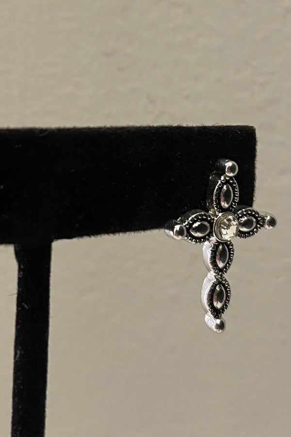 Aretes Cross Silver