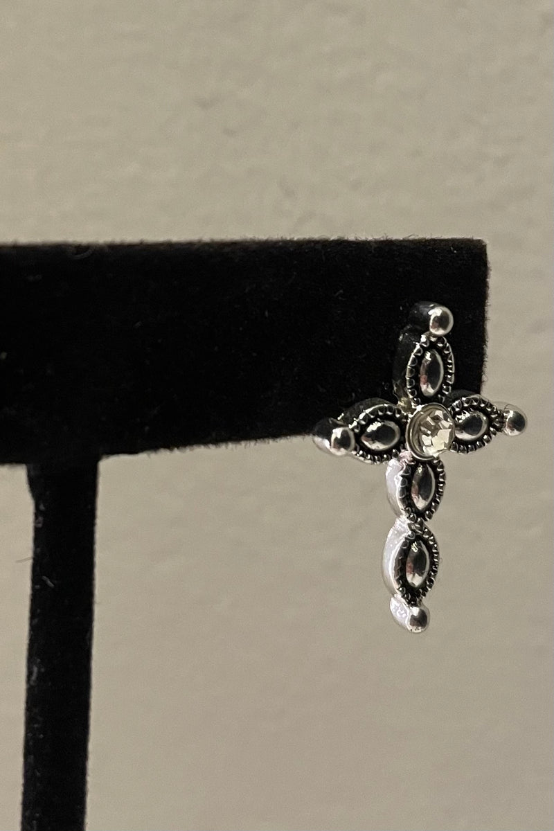 Aretes Cross Silver