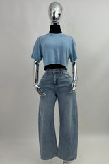 Pantalon Wide Leg Denim