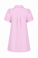 Vestido Camisa Rosa