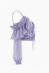 Blusa Lavanda con Olanes