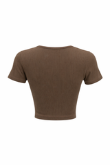 Crop Top App de Moño Rhinestone Cafe