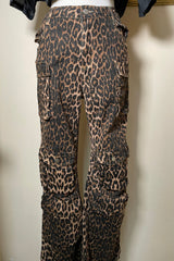 Pantalon Cargo Animal Print