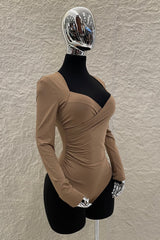 Pantiblusa Manga Larga Beige