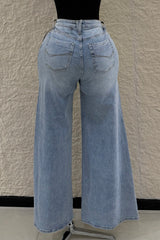 Pantalon High Rise Denim