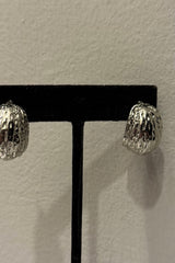 Aretes Abstract Silver