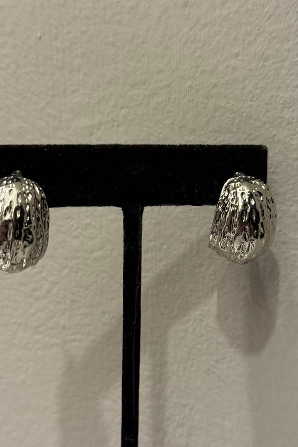 Aretes Abstract Silver