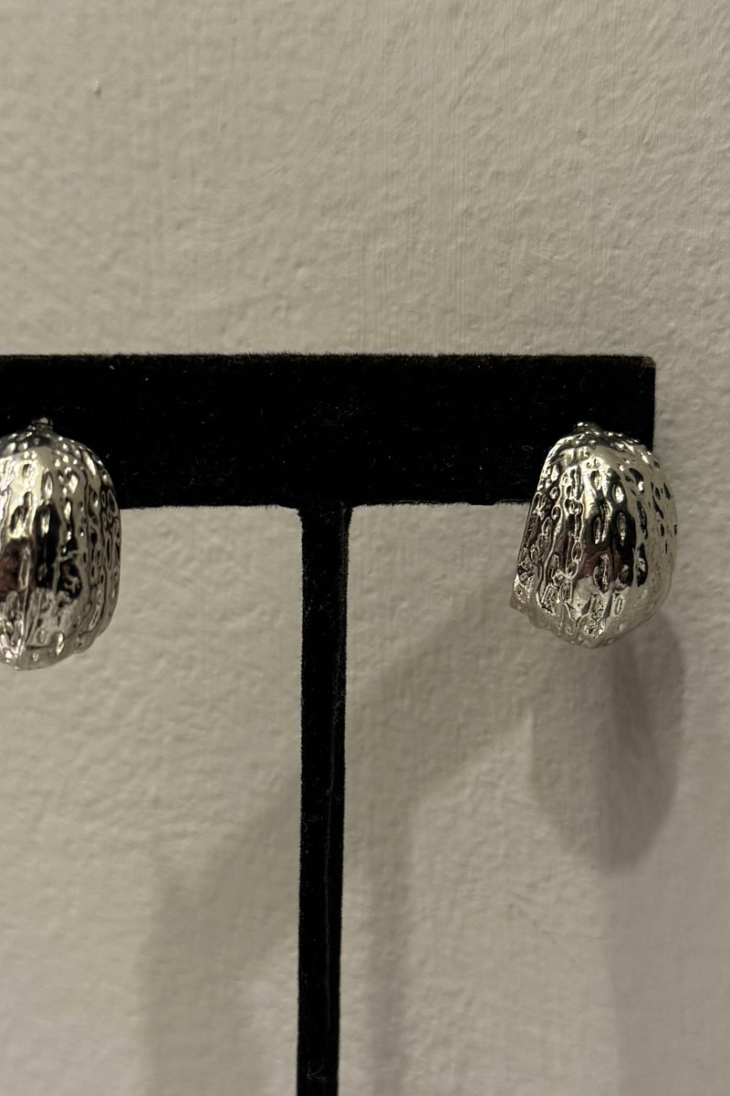 Aretes Abstract Silver