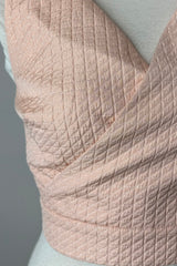 CropTop Sin Manga Print Rombo