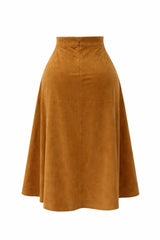 Falda Midi Pana Camel