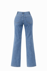 Pantalon Wide Leg Light Denim