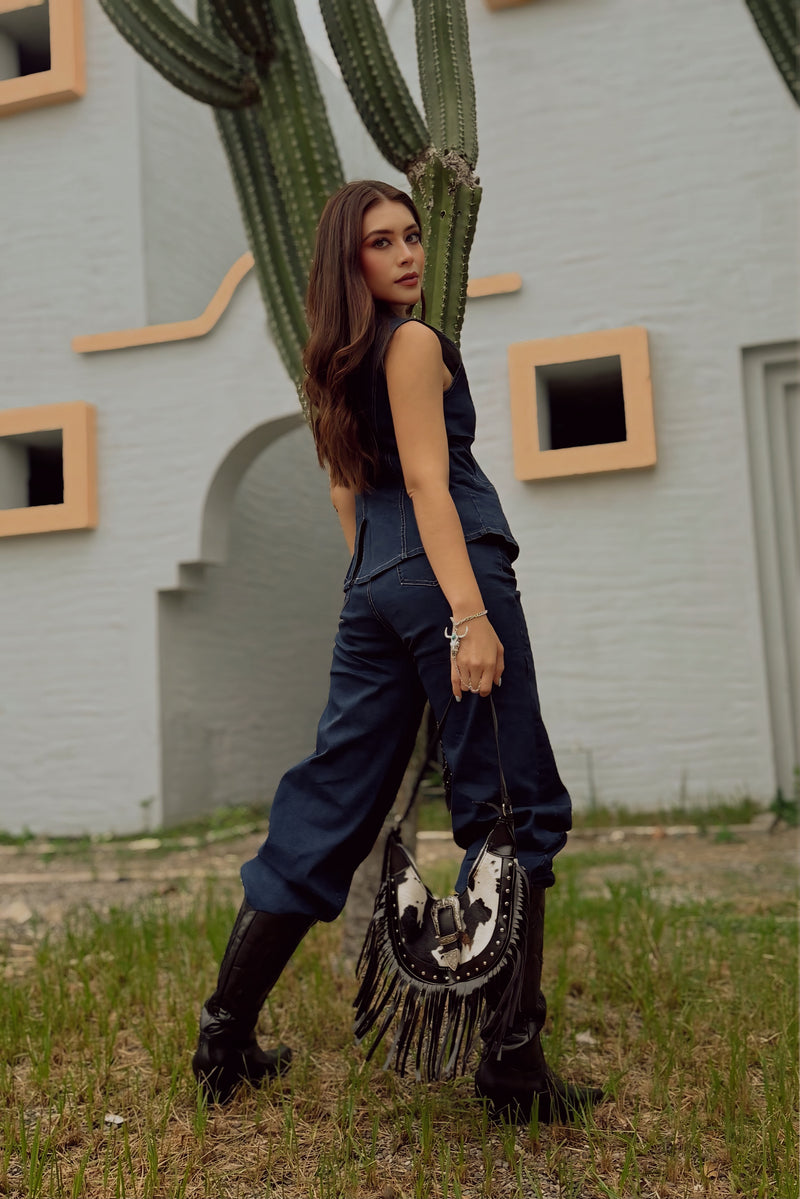 Set Chaleco y Pantalon Denim
