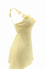 Vestido Suelto Mesh Amarillo