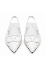 Flats Stiletto Dupe Valentino Blanco