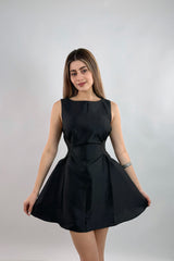 Vestido Volado Negro